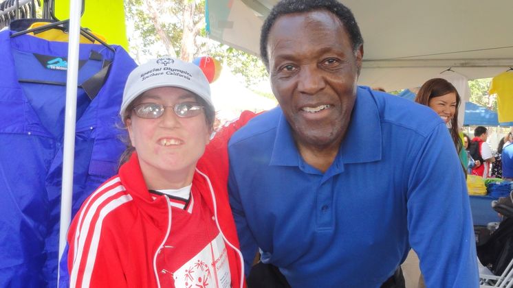 Rafer Johnson and Sarah