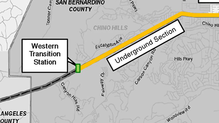Chino Hills map undergrounding