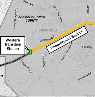 Chino Hills map undergrounding