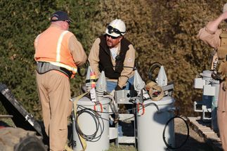 Colby fire and SCE crews