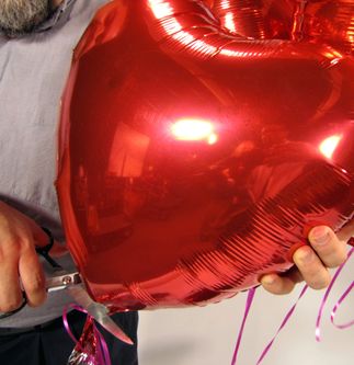 Valentine's Day Metallic Balloon Safety
