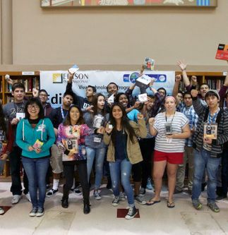 Whittier High School Students with STEM Prizes