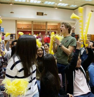 Whittier High School Students Playing STEM Jeopardy