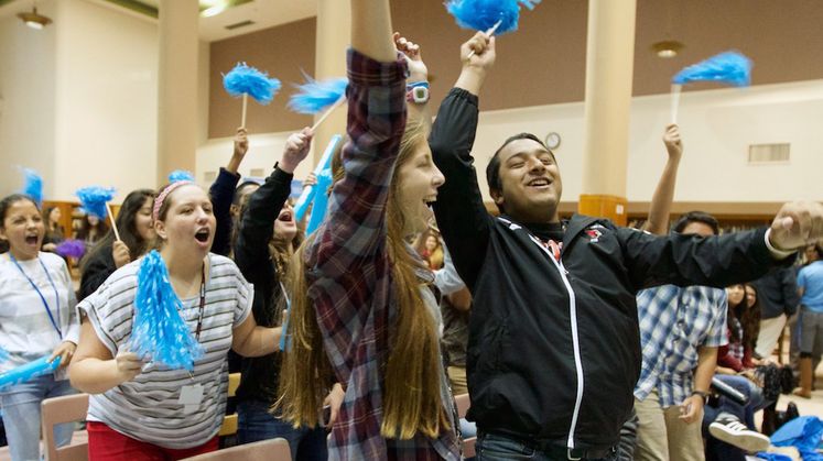 Whittier High School Students Playing STEM Jeopardy