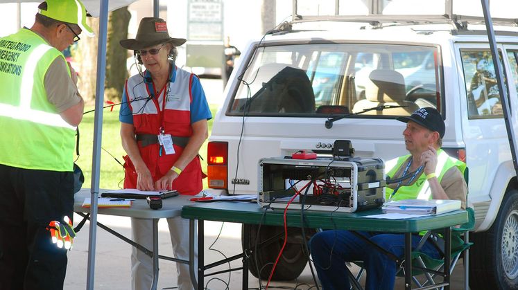 American Red Cross drill