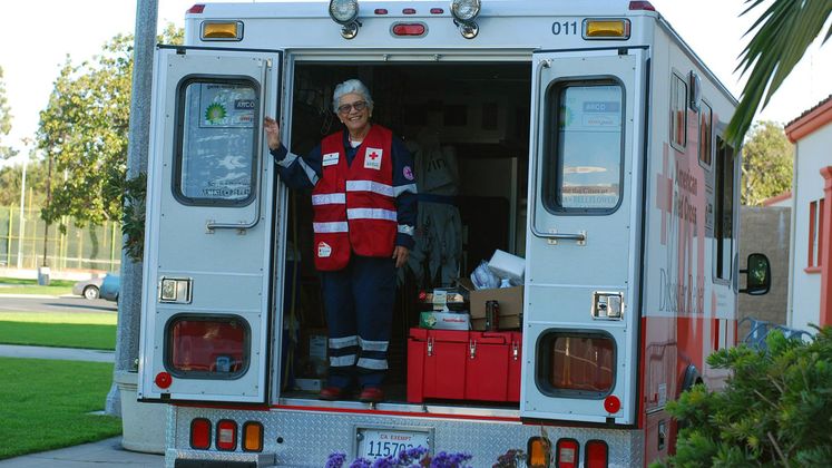 American Red Cross drill