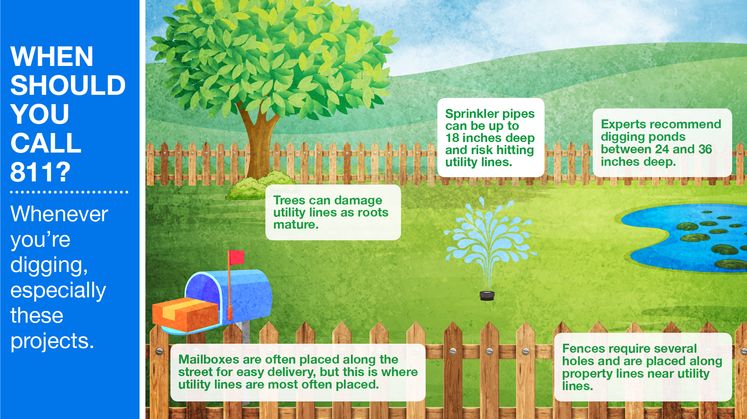 Digging Illustration with Text