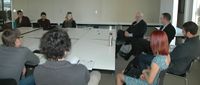 Perkins presents lecture on starting an architecture firm