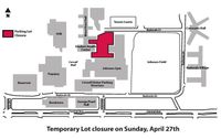 Temporary parking closure set for SHAC Lot A 