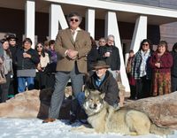 Wolf ambassador visits UNM-Gallup