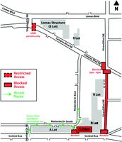 High-traffic areas for weekend festivities
