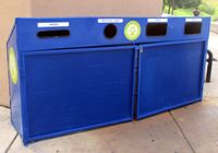 Recycle blue bins are popping up around the UNM campus 