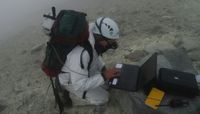 Fischer studies volcanic gases in remote areas of world