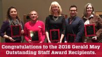 Gerald W. May Outstanding Staff Award recipients honored