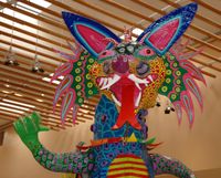 Mexican folk art piece recreates legendary creature