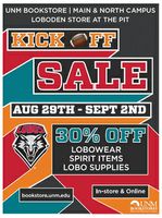 UNM Bookstores kickoff fall season with new promotions on Lobowear and Spirit Gear