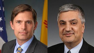 UNM acting President Chaouki Abdallah joins Sen. Heinrich for Joint Session Speech