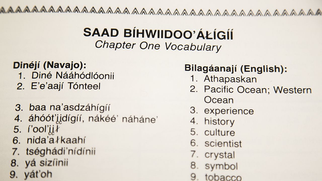 Navajo Vocabulary