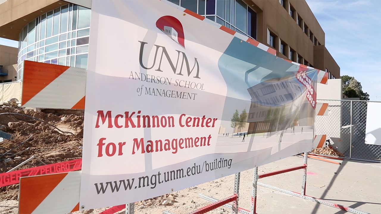 McKinnon Center for Management construction site