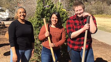 PPD arborists plant Piñon Pines for New Mexico Arbor Day