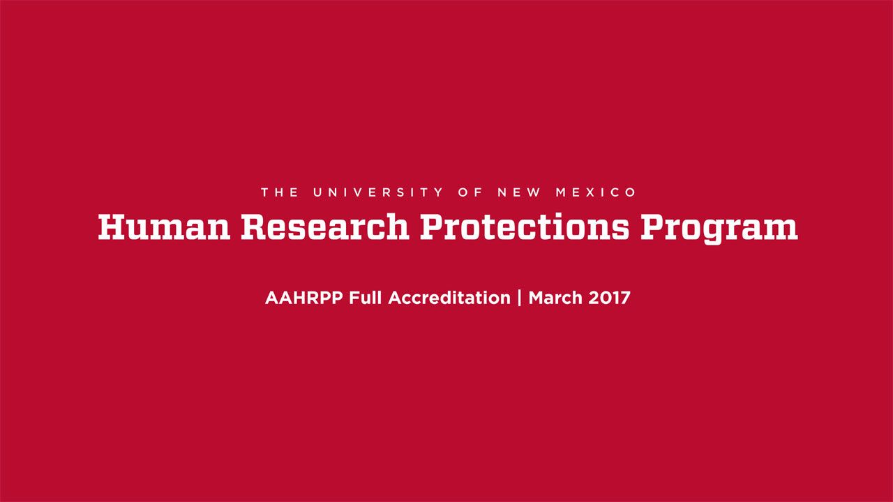 UNMHRPP-Accreditation