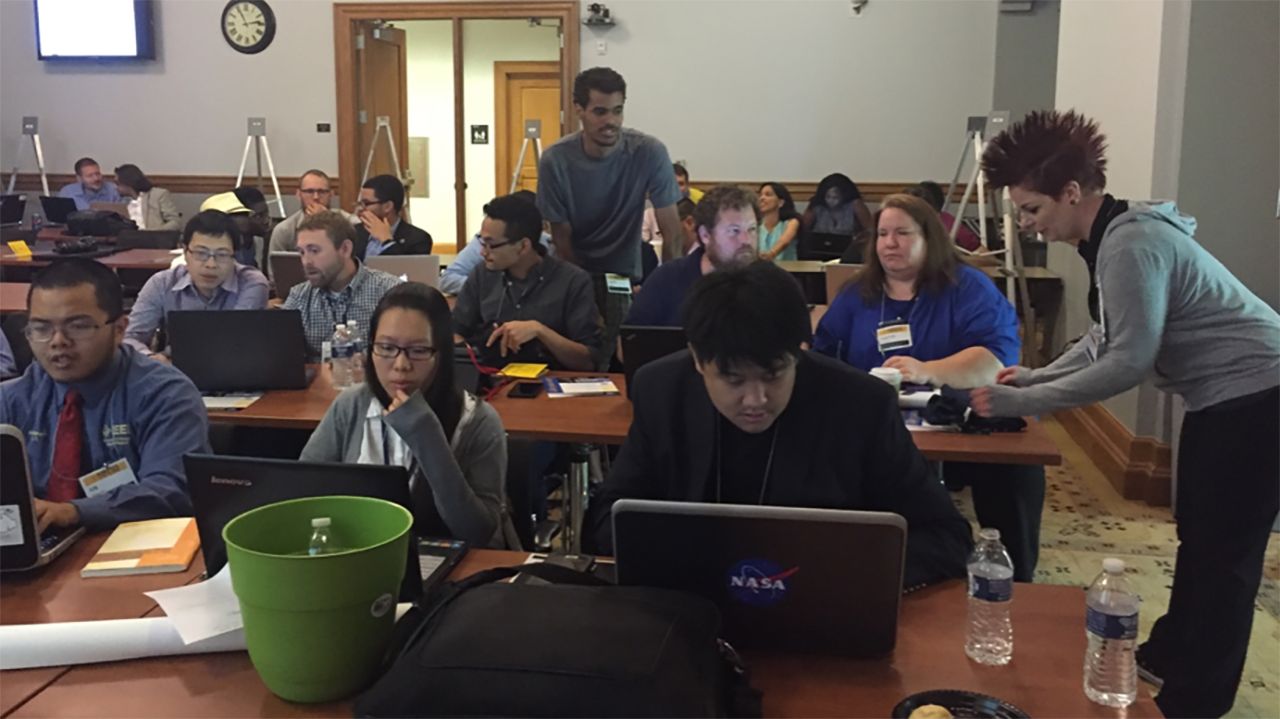 Students Coding