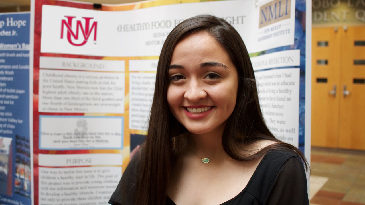UNM freshman and NMLI Scholar Selina Montoya