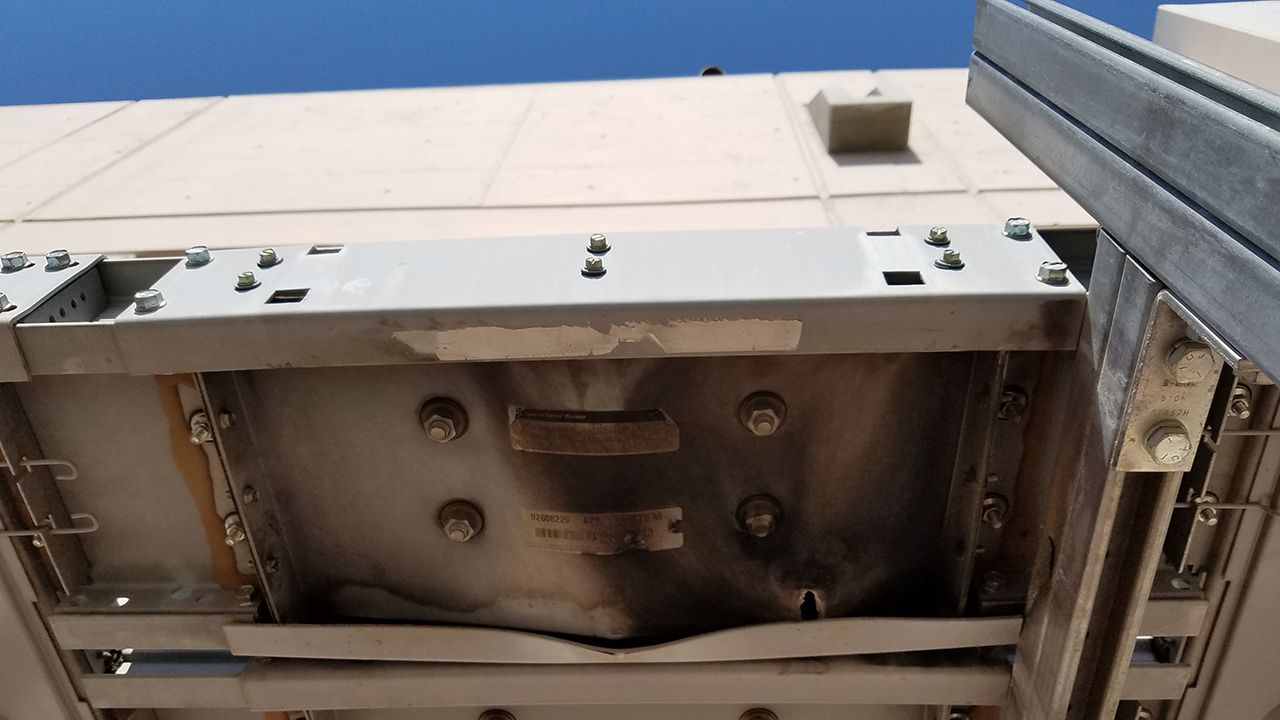 Lomas Chiller Damaged Bus Duct