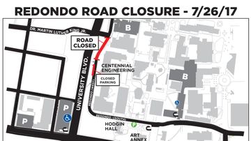 Redondo closed near Centennial Engineering for gas line installation 
