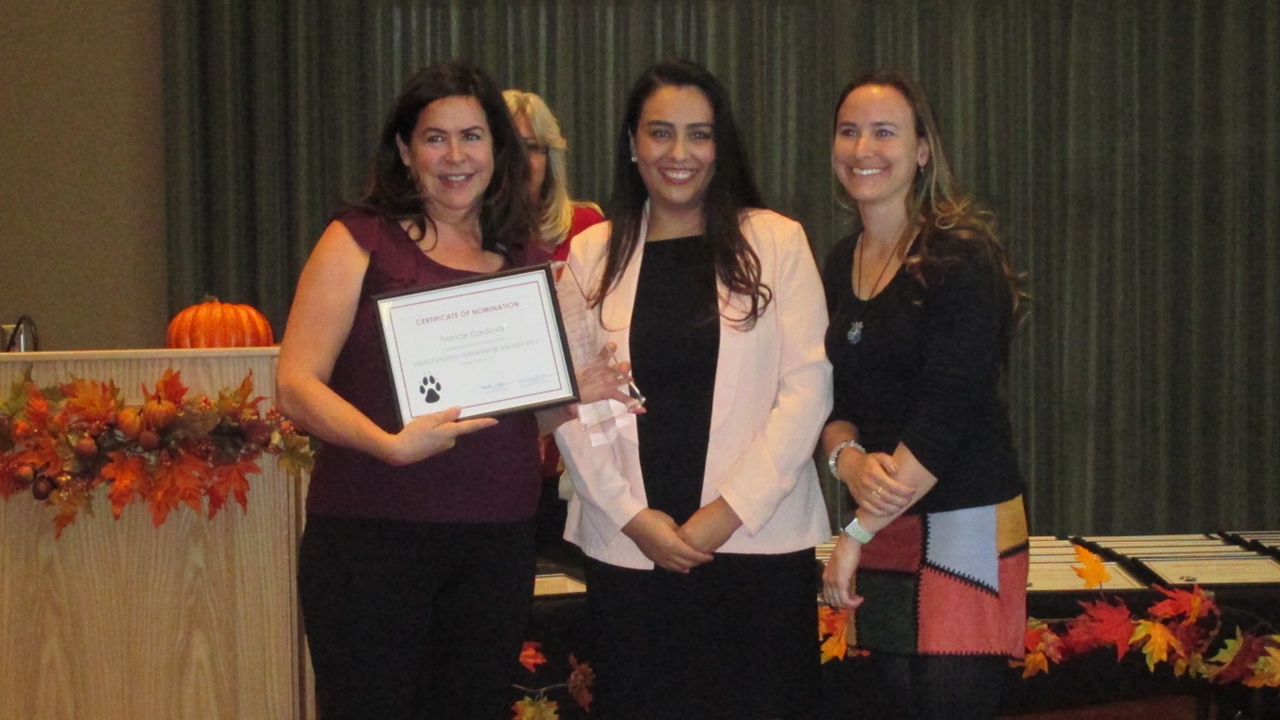 Outstanding Supervisor Award Recipient