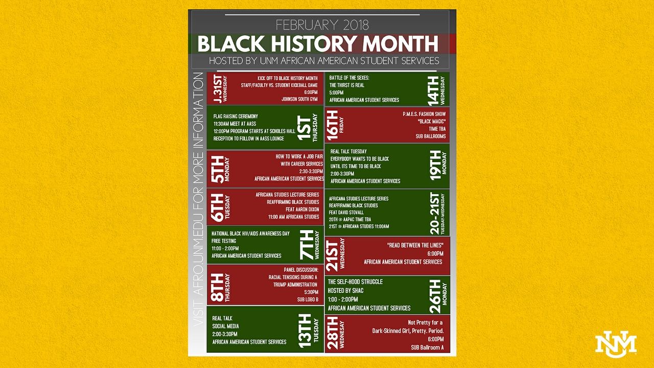 UNM Black History Month events