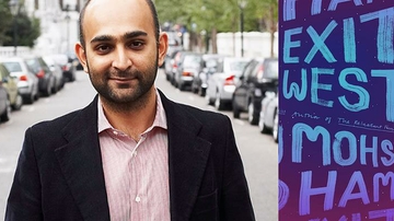 Renowned author Moshin Hamid at Woodward Hall