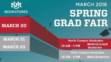 UNM Bookstores celebrates grads with Spring 2018 Grad Fairs