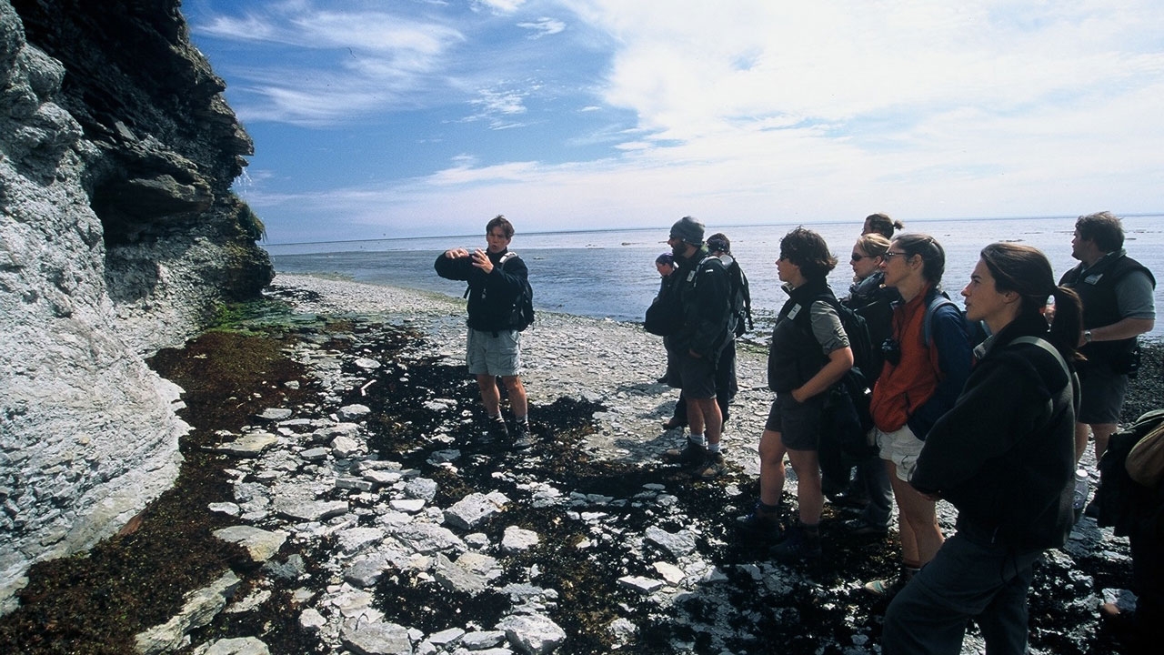 Andre Desrochers discussing geology