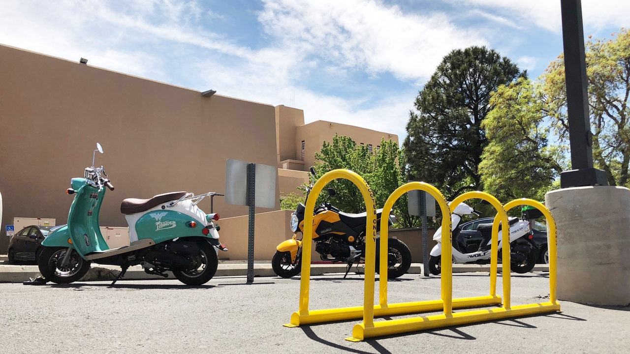 Moped scooter parking