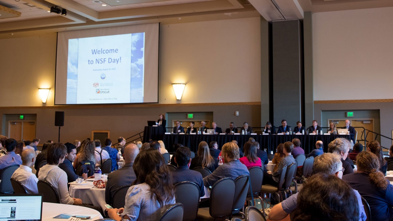 UNM President Garnett Stokes welcomes NSF Day participants
