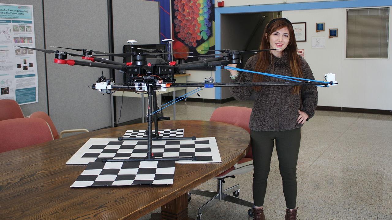 Research assistant and Ph.D. student Roya Nasimi
