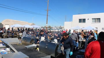 Facilities Management barbecue raises record contributions for UNM Gives
