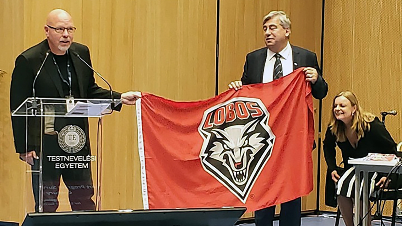Presenting the Lobo Flag