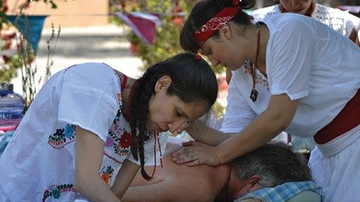Free traditional health fair set as part of curanderismo class