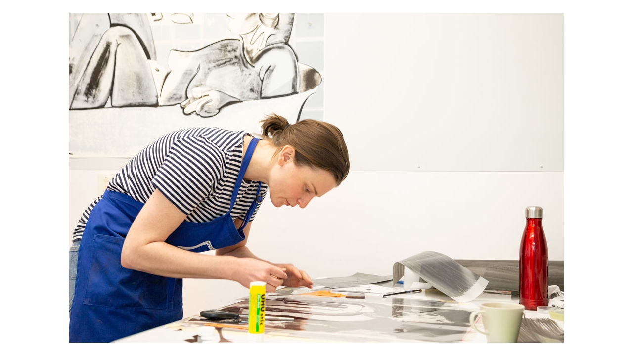 Artist at work