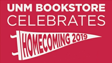 Official Homecoming T-Shirts and week-long sales at UNM Bookstore Oct 21-26