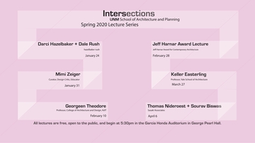 School of Architecture and Planning announces spring lecture series lineup