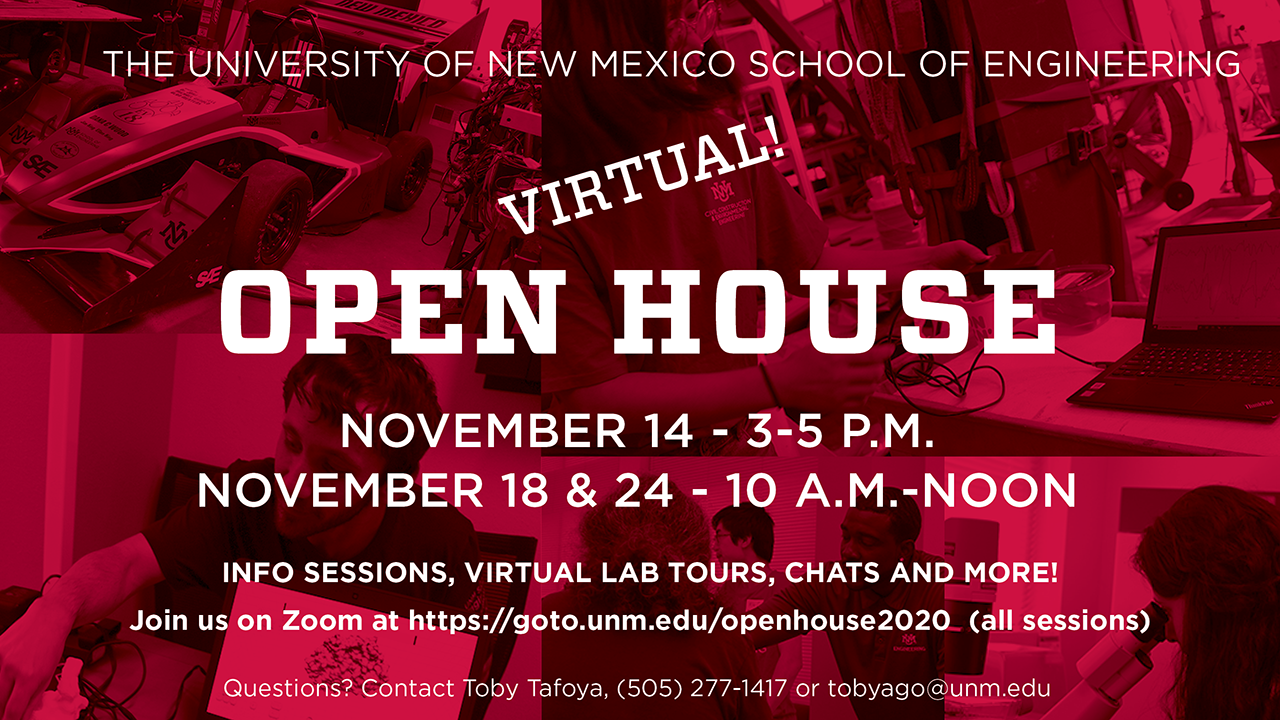 2020 Open House postcard front