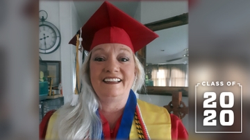 Inspiring grad chases her true passion at 52