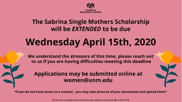 WRC extends Sabrina Single Mothers scholarship application deadline 
