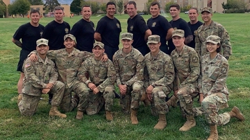 UNM Army ROTC cadets donate raised funds to hospital