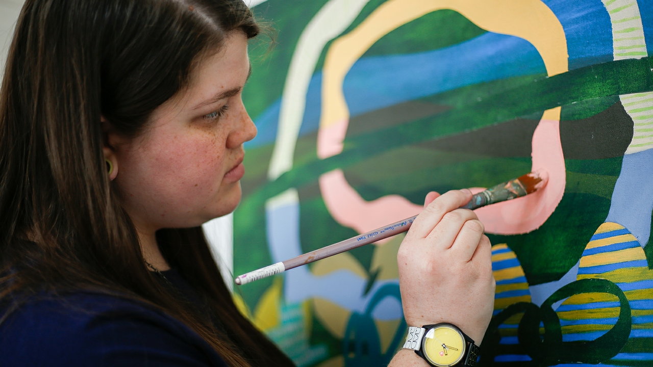 Artist at work