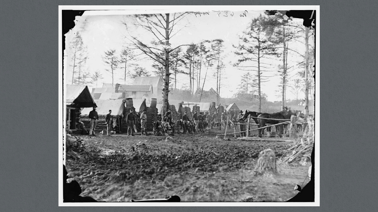 Camp of 18th Pennsylvania Cavalry,