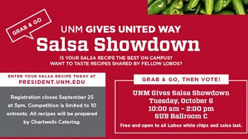Registration open for UNM Gives 'Grab N’ Go Salsa Showdown'